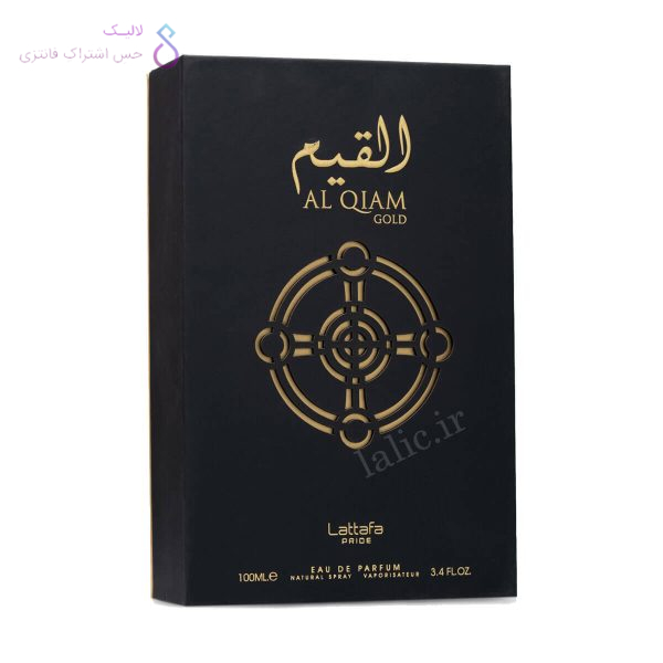 جعبه ادکلن لطافه القیم گلد | Lattafa Al Qiam Gold box