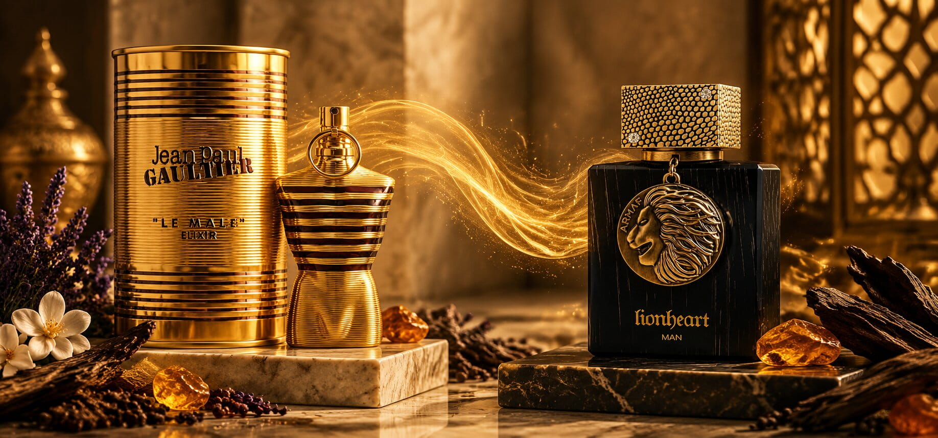 Armaf Club De Nuit Lionheart Man VS Jean Paul Gaultier Le Male Elixir